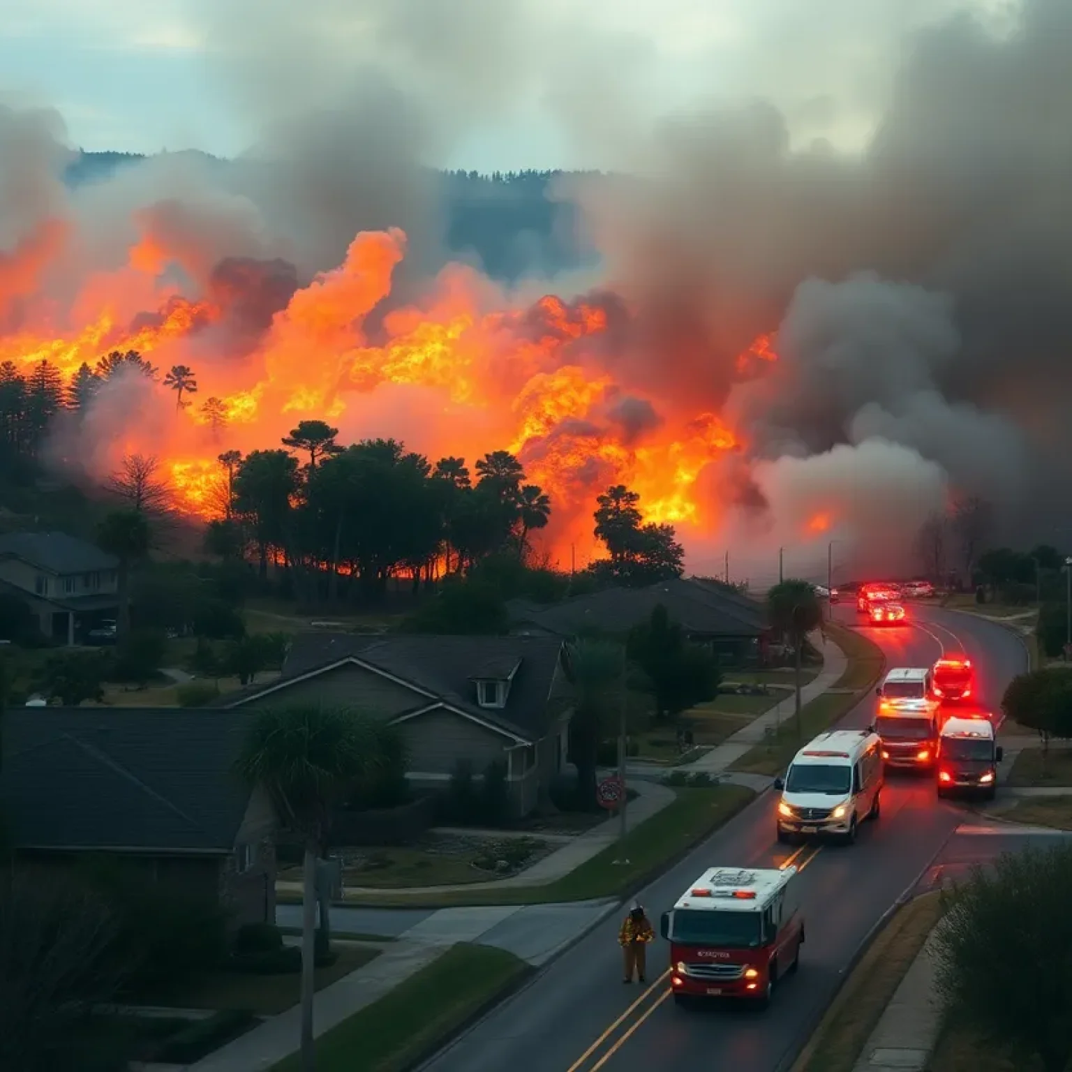 Wildfire Near Carolina Forest