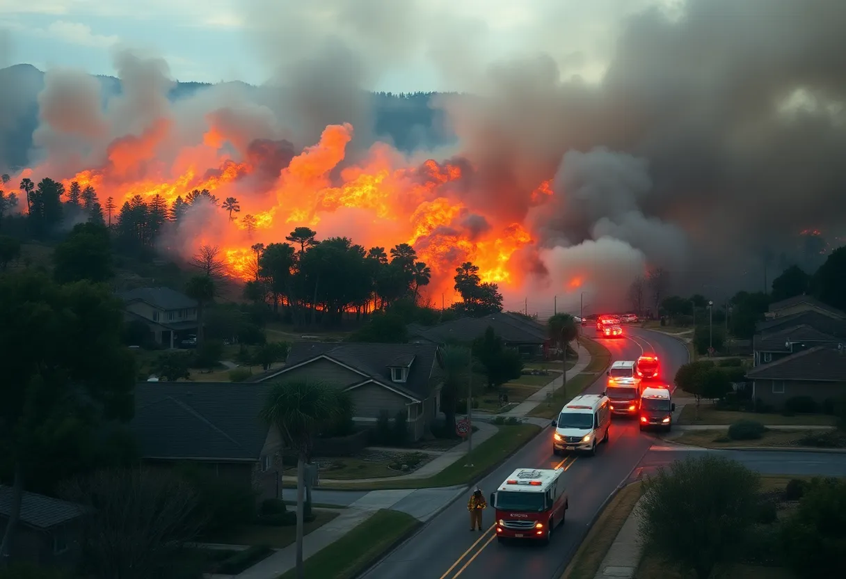 Wildfire Near Carolina Forest